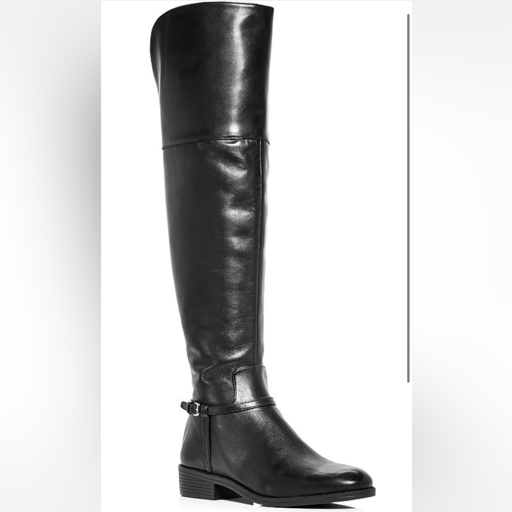 OVER the KNEE Premium Leather Cole Haan Black Valentia Boots US 8 Worn Once EUC